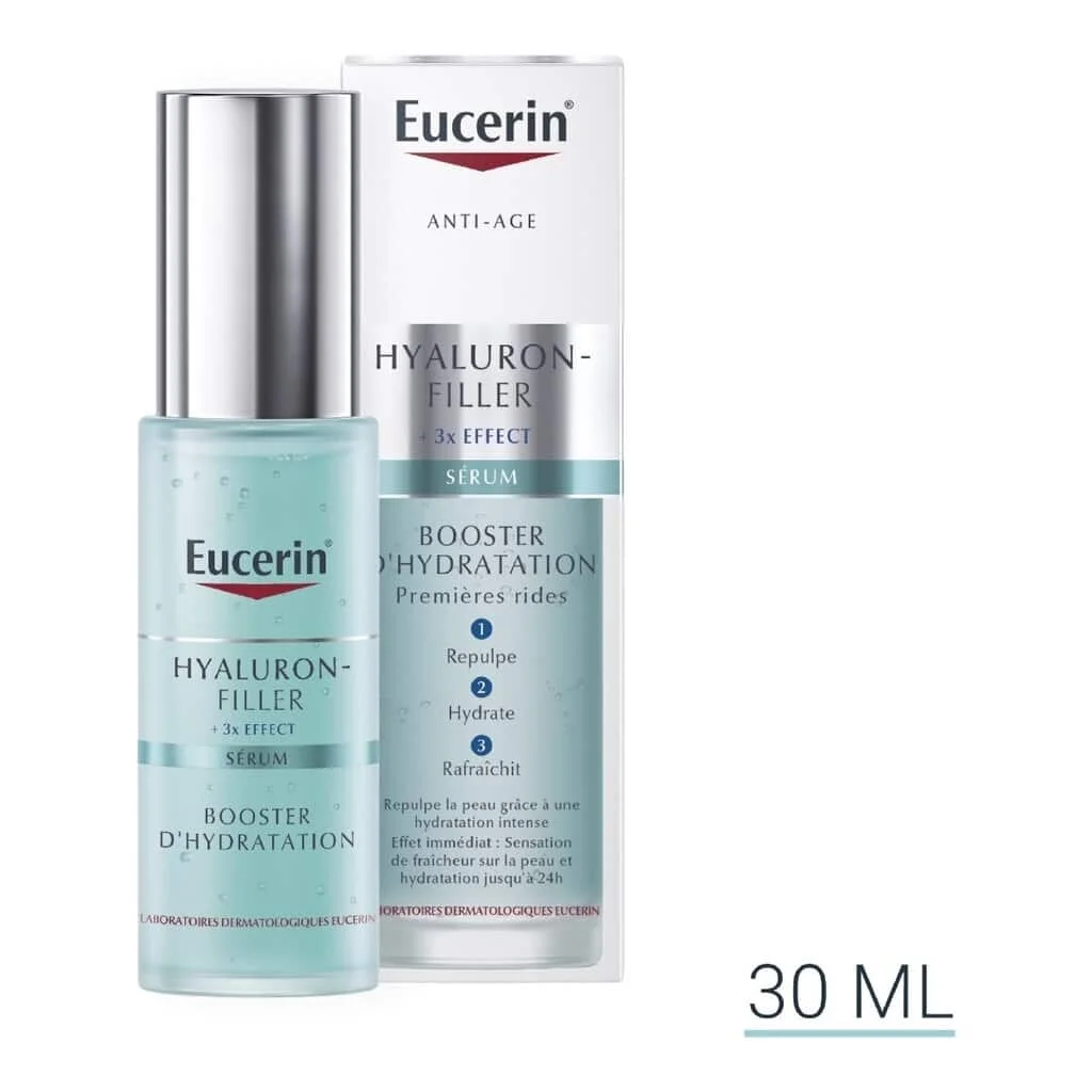  Eucerin Hyaluron Filler +3X Effect Sérum Booster d’hydratation - produit parapharmaceutique authentique | Parapharmacie Si Ahmed