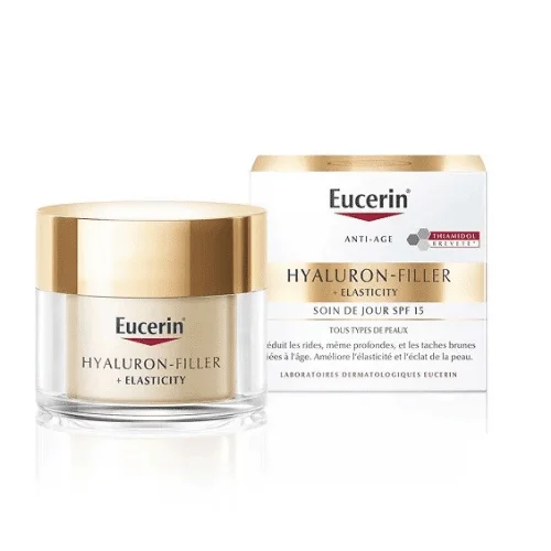  Eucerin Hyaluron-Filler Elacticity Jour Spf15 Tout Type De Peaux 50 Ml - produit parapharmaceutique authentique | Parapharmacie Si Ahmed