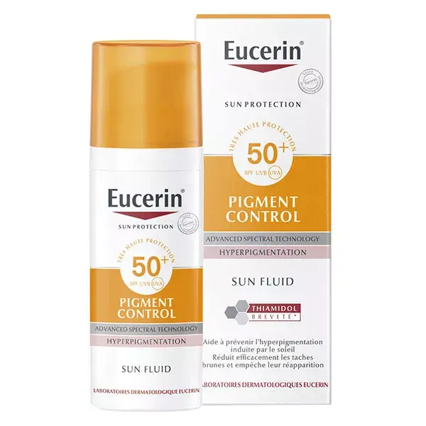  Eucerin Pigment Control Ecran Solaire Fluide Spf50+ 50Ml - produit parapharmaceutique authentique | Parapharmacie Si Ahmed