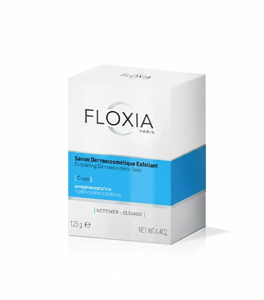 Floxia Paris FLOXIA Disco Savon Dermocosmetique Exfoliant Hyperpigmentation - produit parapharmaceutique authentique | Parapharmacie Si Ahmed