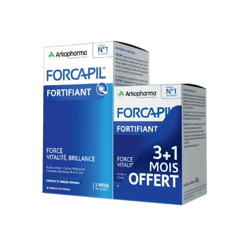  Forcapil Fortifiant Gellules 180gel + 60gratuit - produit parapharmaceutique authentique | Parapharmacie Si Ahmed