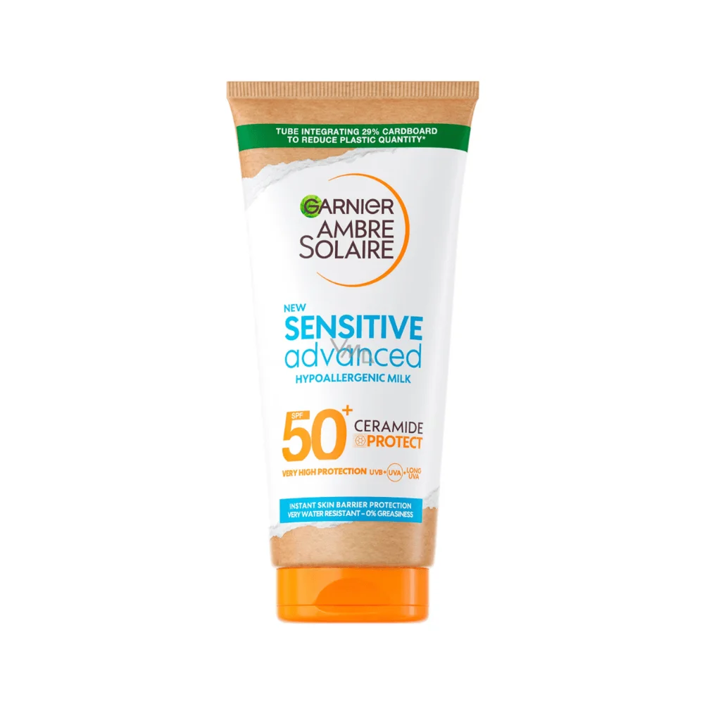  Garnier Ambre Solaire Sensitive Advanced Spf50+ 175Ml - produit parapharmaceutique authentique | Parapharmacie Si Ahmed