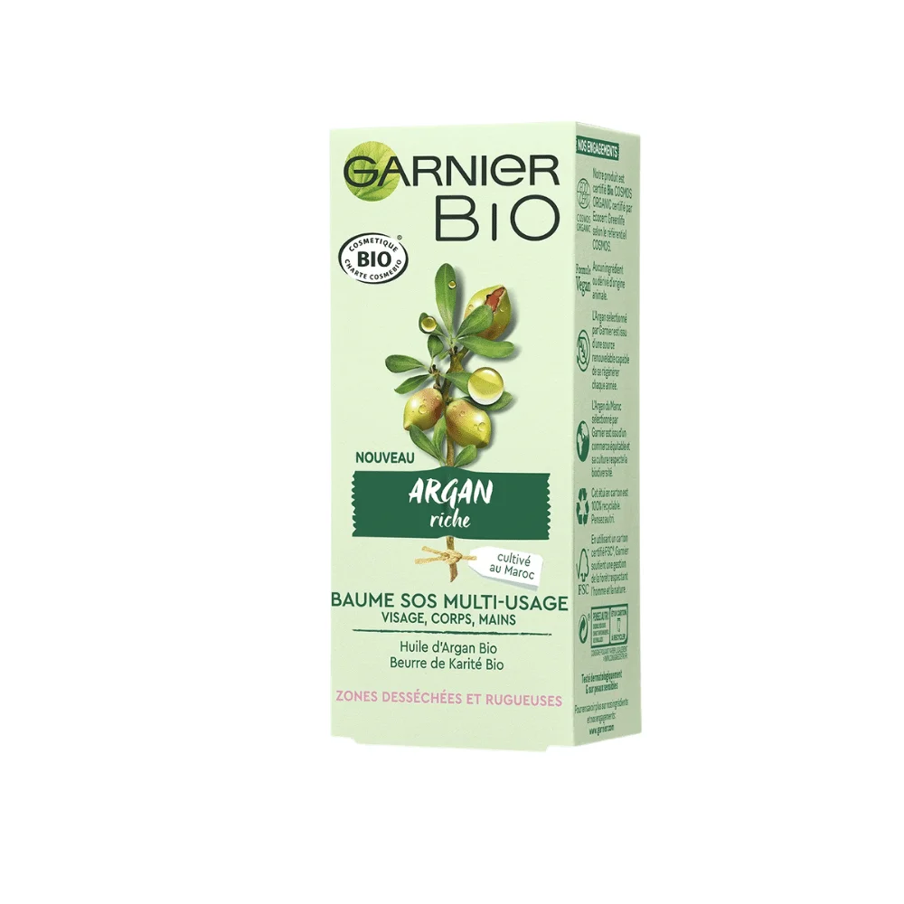  Garnier Bio Baume Sos Multi Usage Argan 50Ml - produit parapharmaceutique authentique | Parapharmacie Si Ahmed