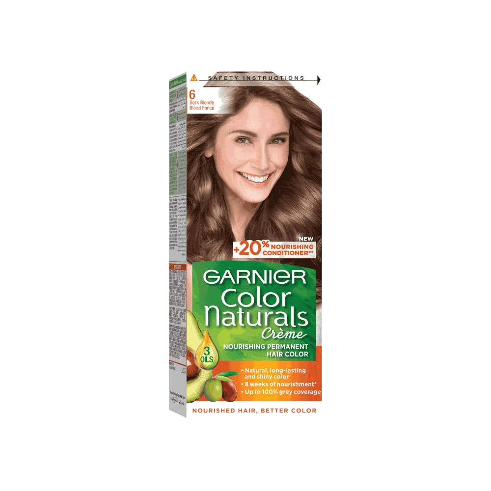  Garnier Color Naturals Creme 6 Blond Fonce - produit parapharmaceutique authentique | Parapharmacie Si Ahmed