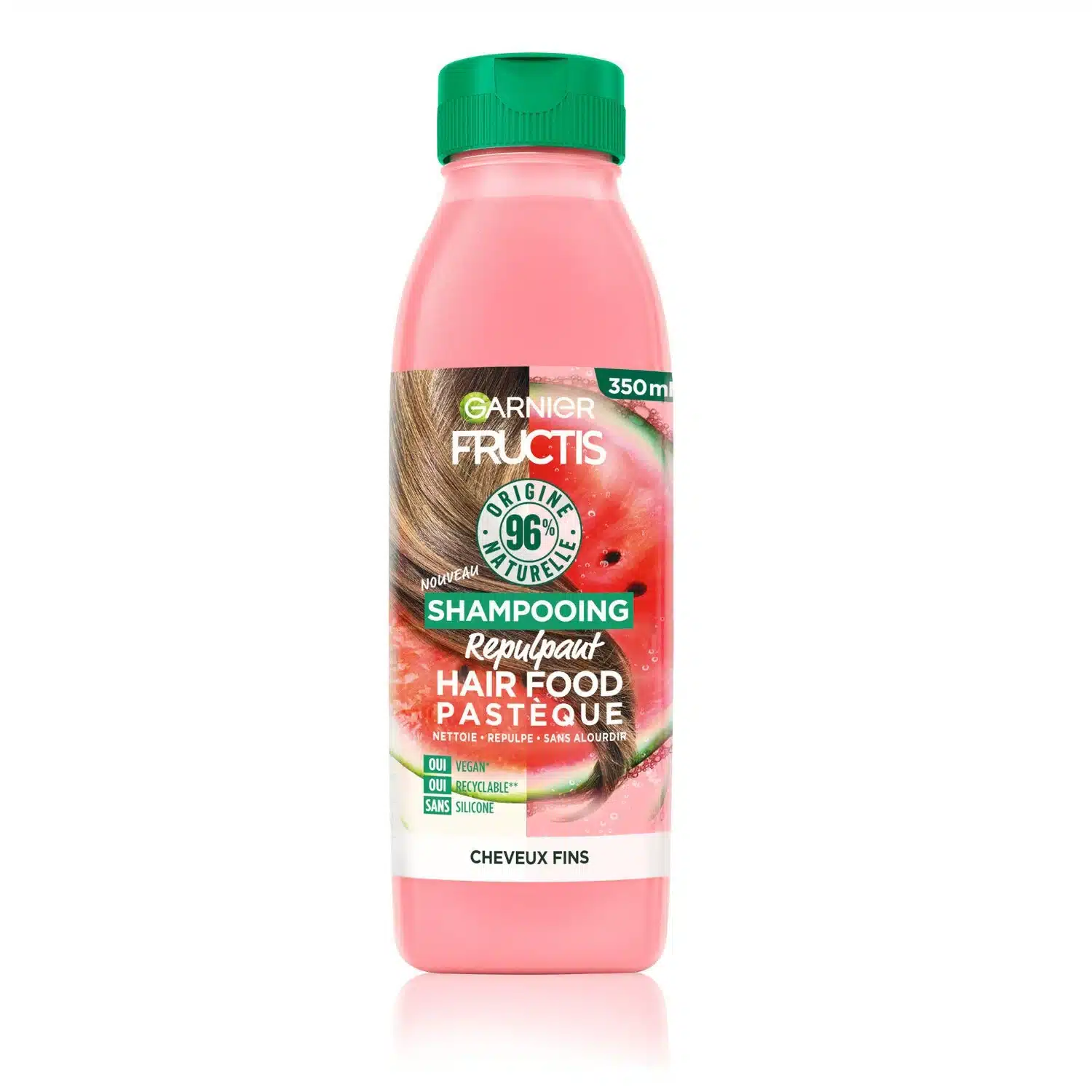  Garnier Fructis Hair Food Ap Shampoing Repulpant Pasteque 350Ml - produit parapharmaceutique authentique | Parapharmacie Si Ahmed