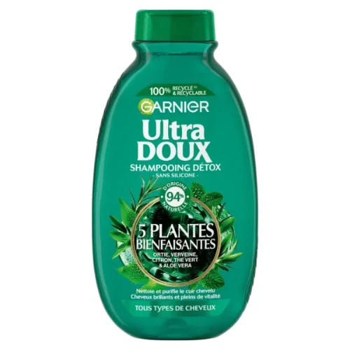  Garnier Ultra Doux Shampoing 5 Plantes 300Ml - produit parapharmaceutique authentique | Parapharmacie Si Ahmed