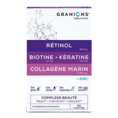  Granions Complexe Beauté Collagéne Marin Rétinol 54Gr - produit parapharmaceutique authentique | Parapharmacie Si Ahmed