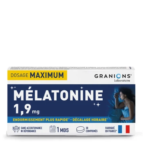  Granions Melatonine 1,9Mg 90Gr - produit parapharmaceutique authentique | Parapharmacie Si Ahmed