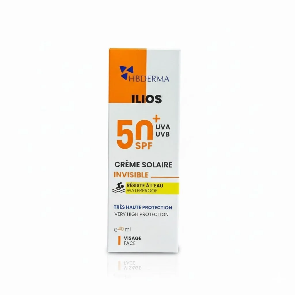 HB Derma Ilios Crème Solaire Invisible SPF50+ 40 ml