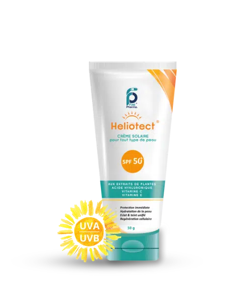 Heliotect SPF50+ Crème Solaire 50g – Protection UV & Anti-Âge