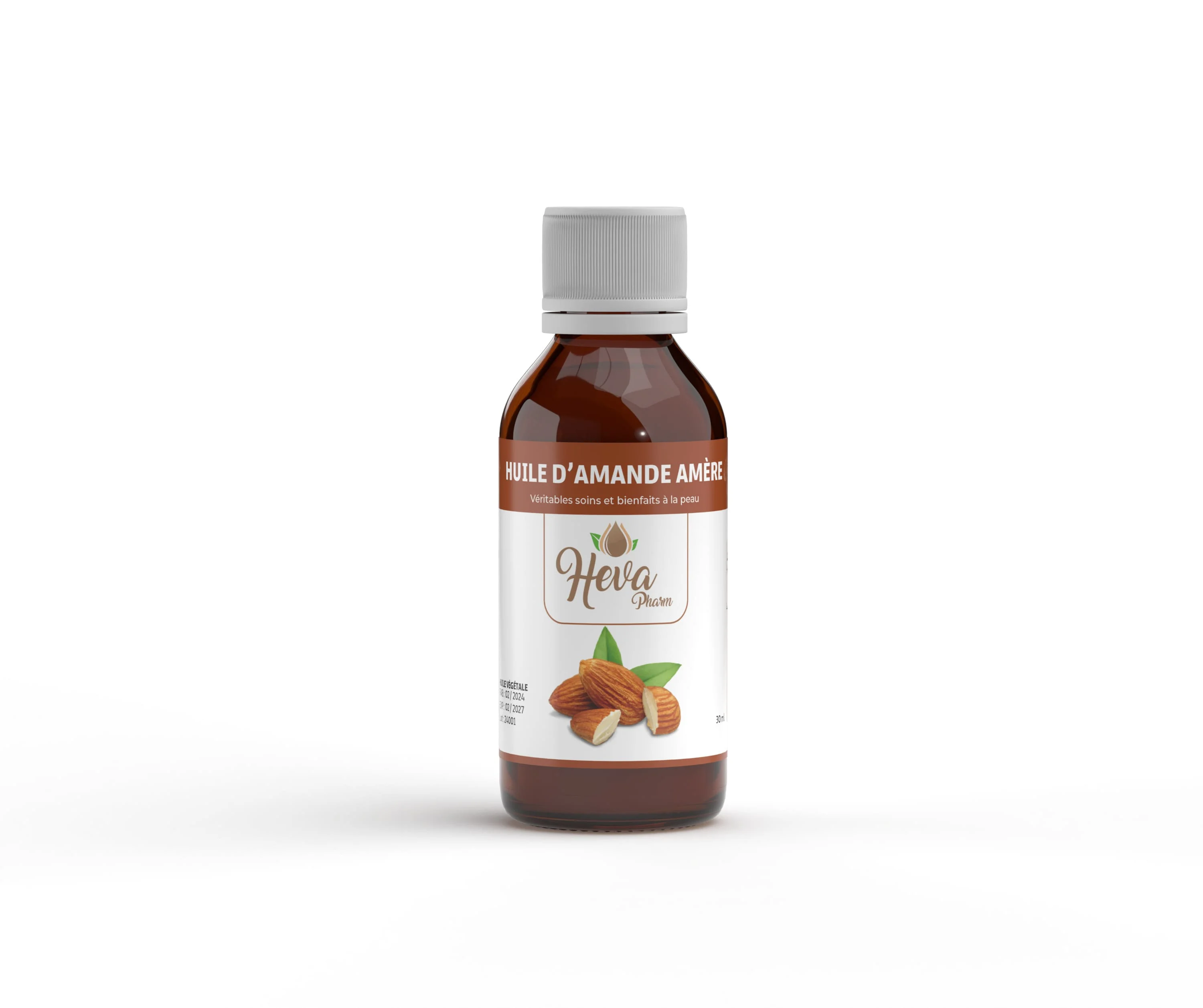  Heva Pharm Huile D’Amande Amère 30Ml - produit parapharmaceutique authentique | Parapharmacie Si Ahmed