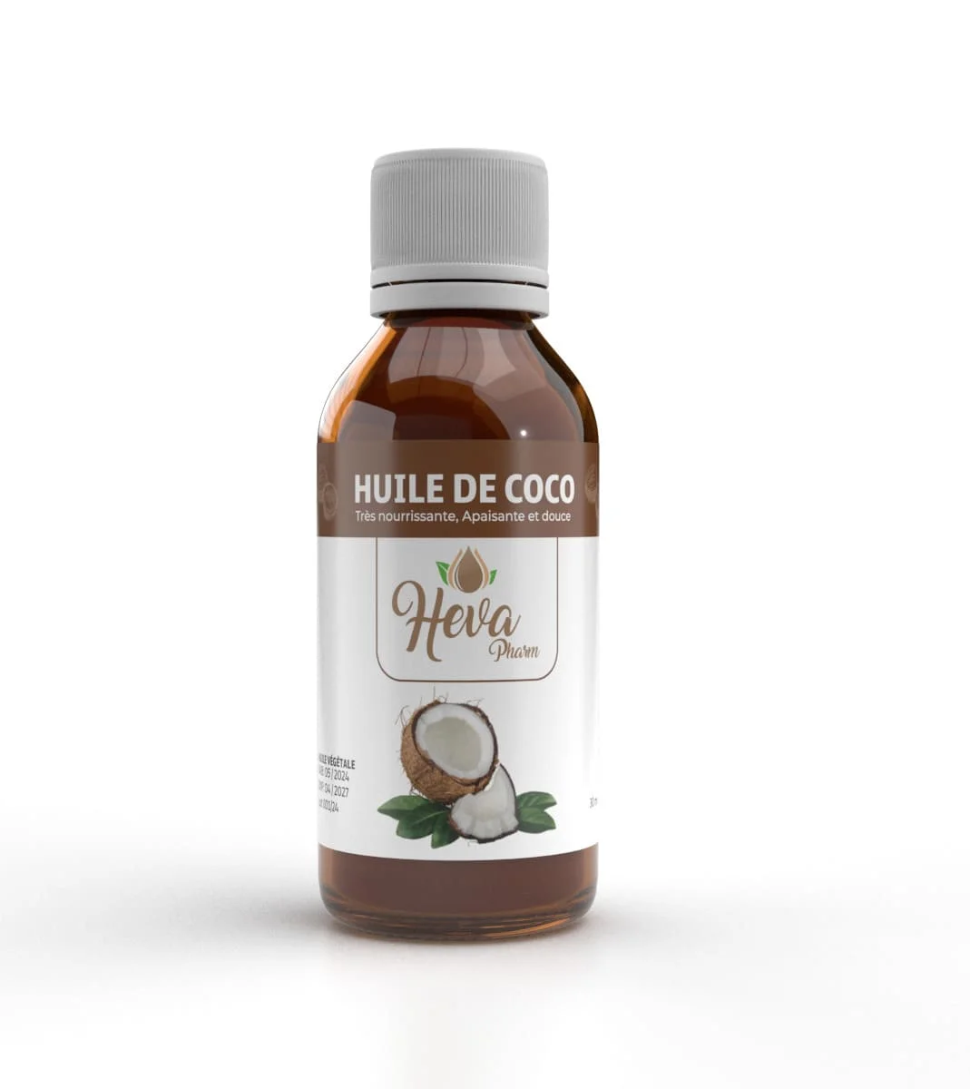  Heva Pharm Huile De Coco 30Ml - produit parapharmaceutique authentique | Parapharmacie Si Ahmed