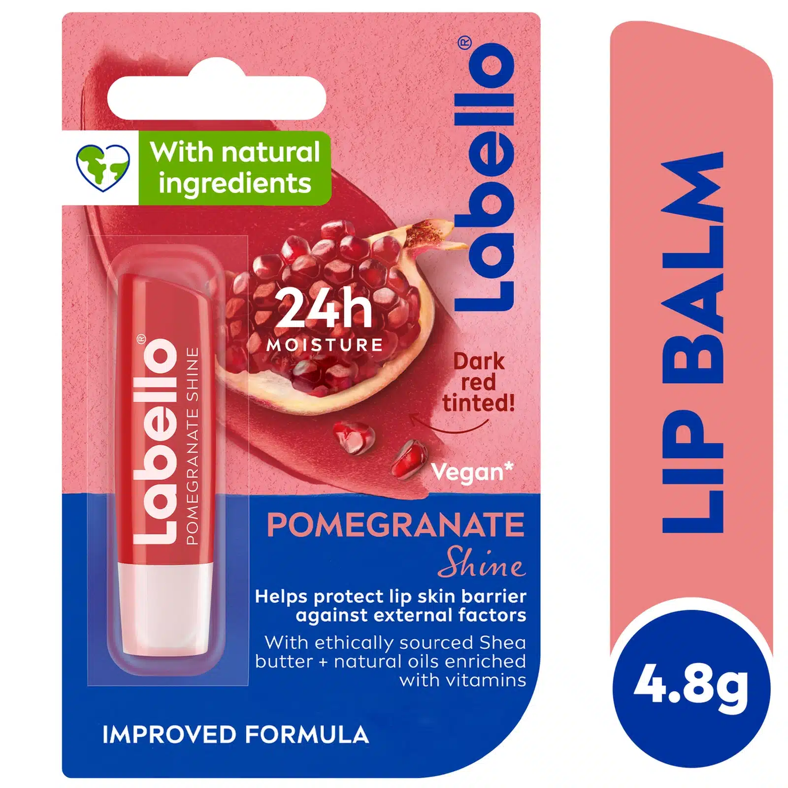  Labello Pomerganate Shine 4.8Gr - produit parapharmaceutique authentique | Parapharmacie Si Ahmed