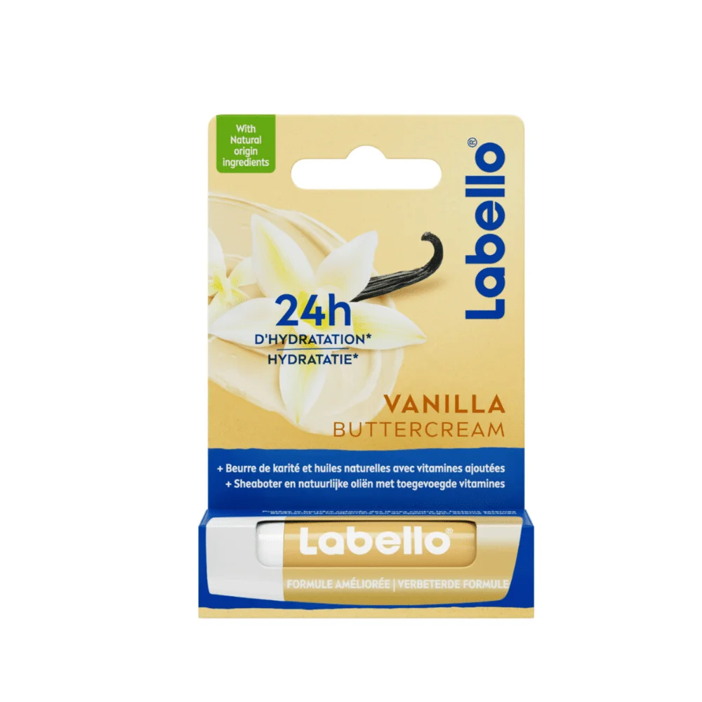  Labello Vanilla Buttercream 4.8Gr - produit parapharmaceutique authentique | Parapharmacie Si Ahmed