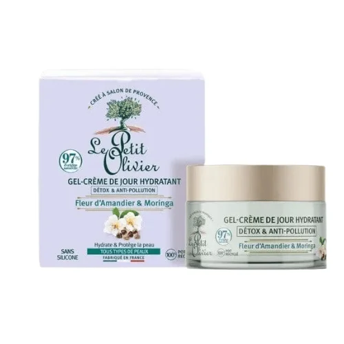  Le Petit Olivier Gel Crème De Jour Hydratant 50Ml - produit parapharmaceutique authentique | Parapharmacie Si Ahmed