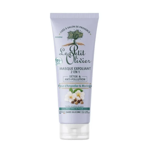  Le Petit Olivier Masque Exfoliant 2En1 Fleur D’Amandier&Amp;Moringa 75Ml - produit parapharmaceutique authentique | Parapharmacie Si Ahmed
