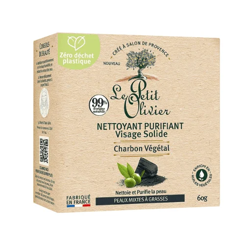  Le Petit Olivier Nettoyant Purifiant Visage Solide Huile D’Olive 60G - produit parapharmaceutique authentique | Parapharmacie Si Ahmed