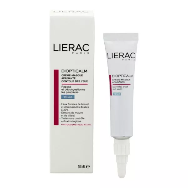  Lierac Diopticalm Yeux Creme-Masque Tube/10Ml - produit parapharmaceutique authentique | Parapharmacie Si Ahmed