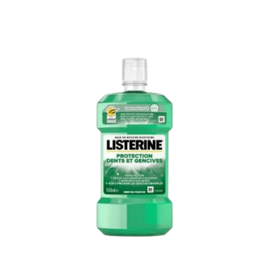  Listerine Bain De Bouche Protection Gencives 500Ml - produit parapharmaceutique authentique | Parapharmacie Si Ahmed