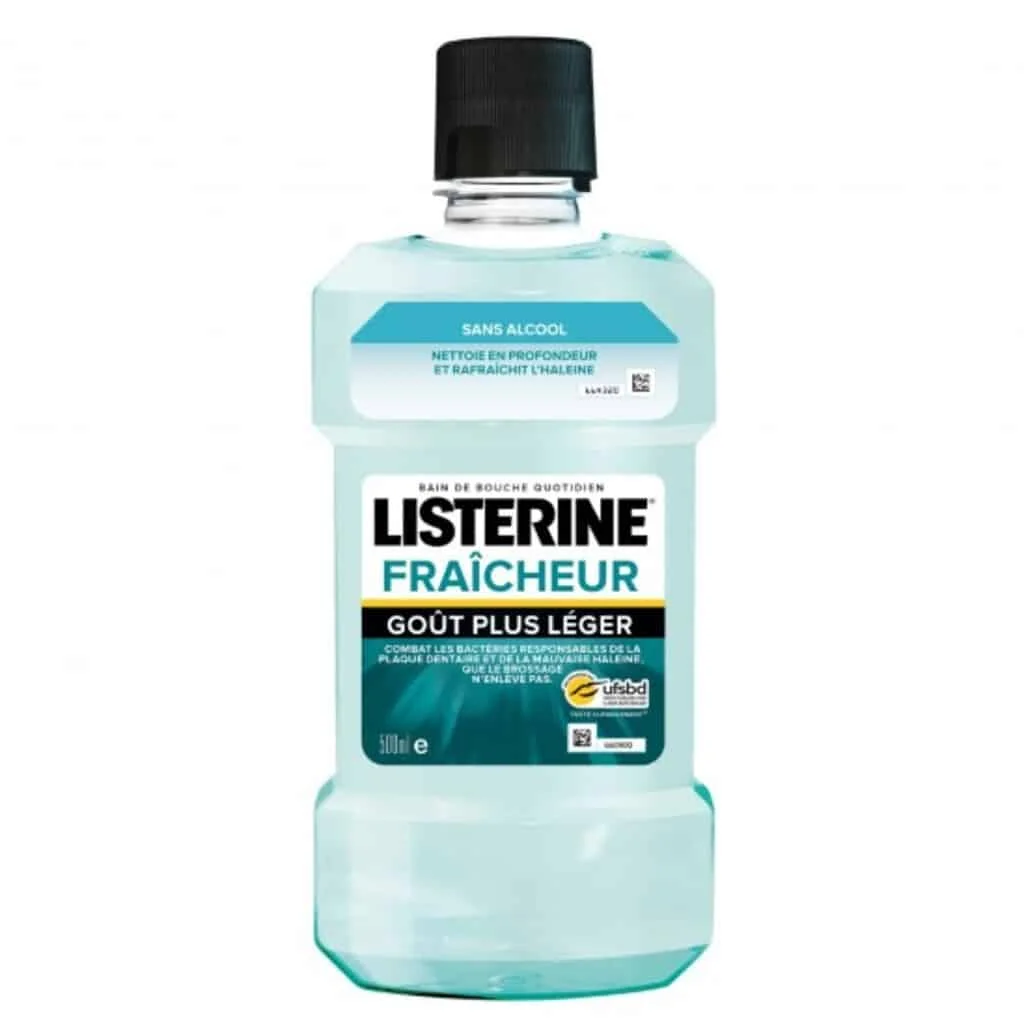  Listerine Fraîcheur Goût Plus Léger 500Ml - produit parapharmaceutique authentique | Parapharmacie Si Ahmed