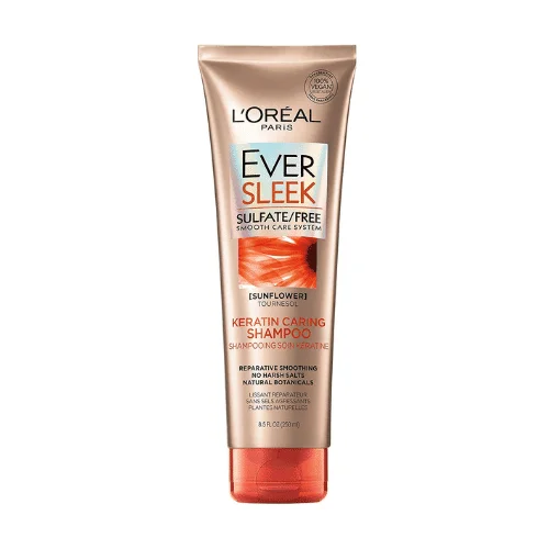  L’Oréal Ever Sleek Sans Sulfate Keratin Ap Shampoo Tournesol 250Ml - produit parapharmaceutique authentique | Parapharmacie Si Ahmed