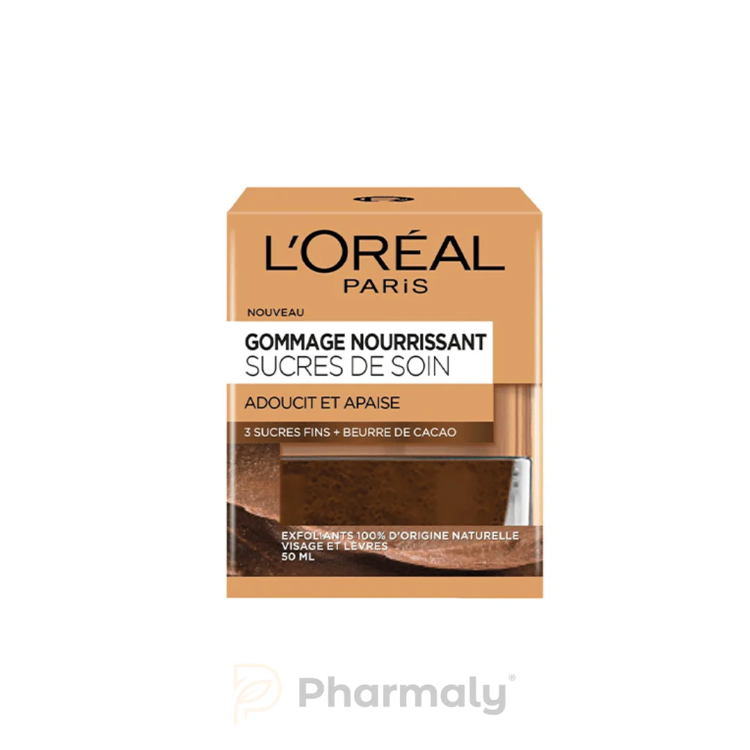  L’Oréal Gommage Nourissant Sucres De Soin - produit parapharmaceutique authentique | Parapharmacie Si Ahmed