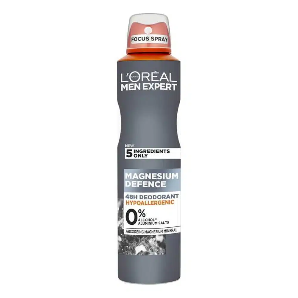  L’Oréal Men Expert Magnesium Defence Anti Transpirant 250Ml - produit parapharmaceutique authentique | Parapharmacie Si Ahmed