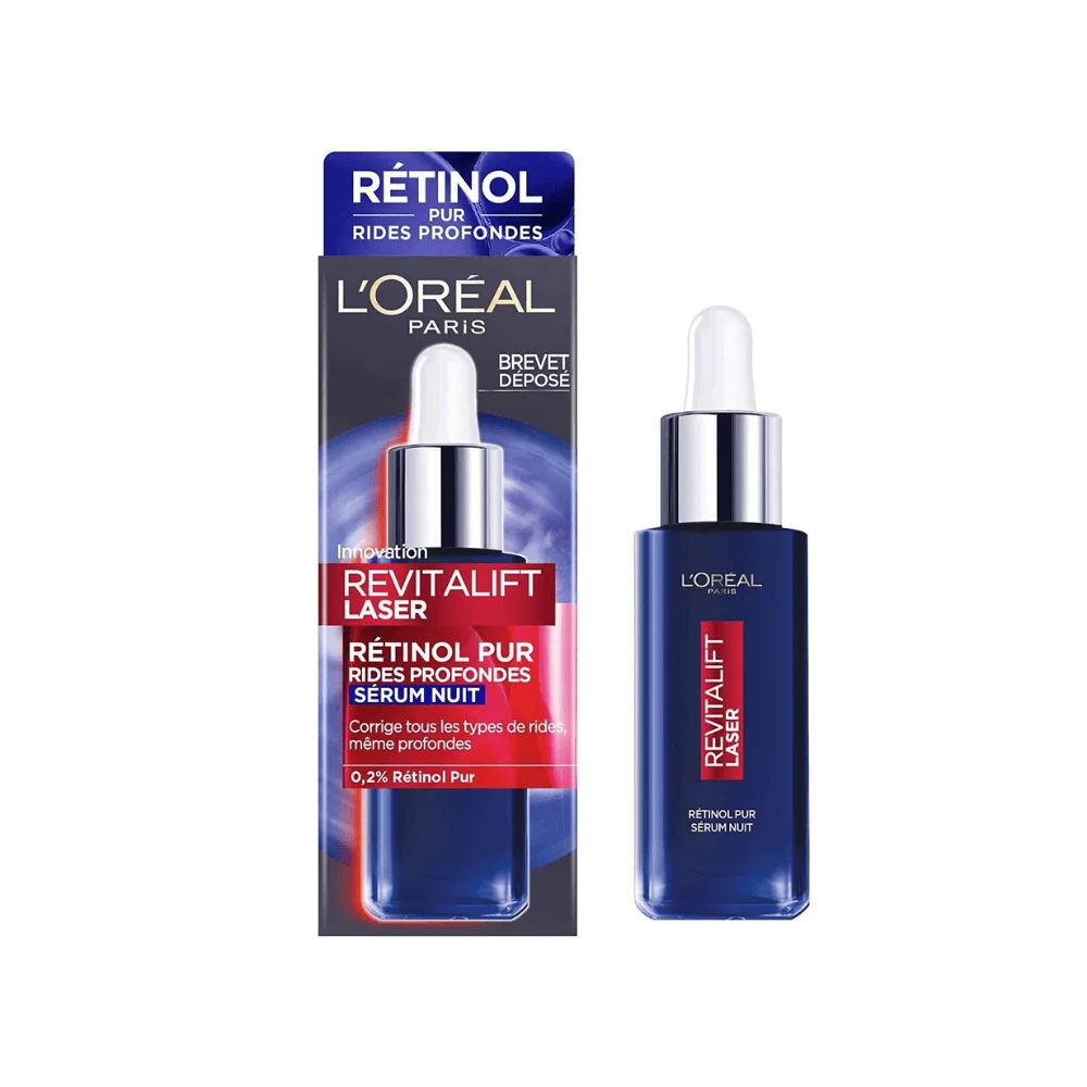  L’Oreal Revitalift Laser Retinol Serum Nuit 30Ml - produit parapharmaceutique authentique | Parapharmacie Si Ahmed