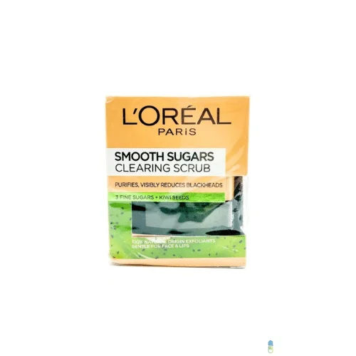  l’oreal Smooth Sugars Clearing Scrub 50Ml - produit parapharmaceutique authentique | Parapharmacie Si Ahmed