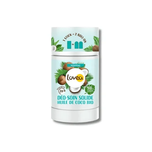  Lovea Déo Soin Solide Huile De Coco 50G - produit parapharmaceutique authentique | Parapharmacie Si Ahmed