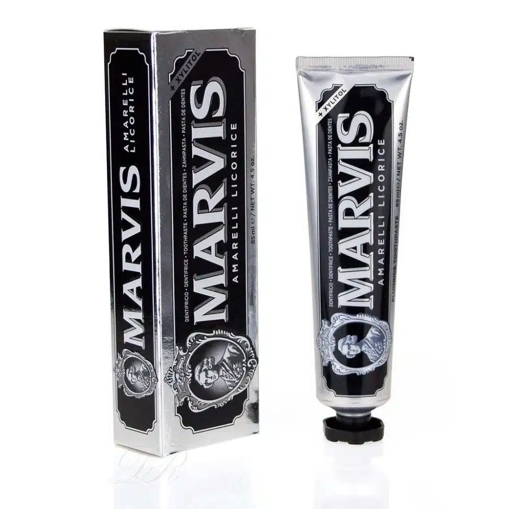  Marvis Amarelli Licorice Dentifrice 85Ml - produit parapharmaceutique authentique | Parapharmacie Si Ahmed