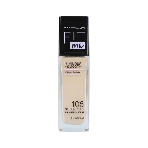  Maybelline Fit Me Luminous+Smooth 105 Fl Verre 30Ml - produit parapharmaceutique authentique | Parapharmacie Si Ahmed