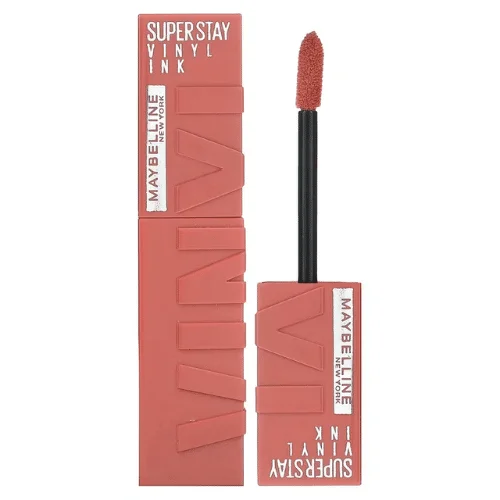  Maybelline Super Stay Gloss Vinyl Ink 15 Peachy 4.2Ml - produit parapharmaceutique authentique | Parapharmacie Si Ahmed
