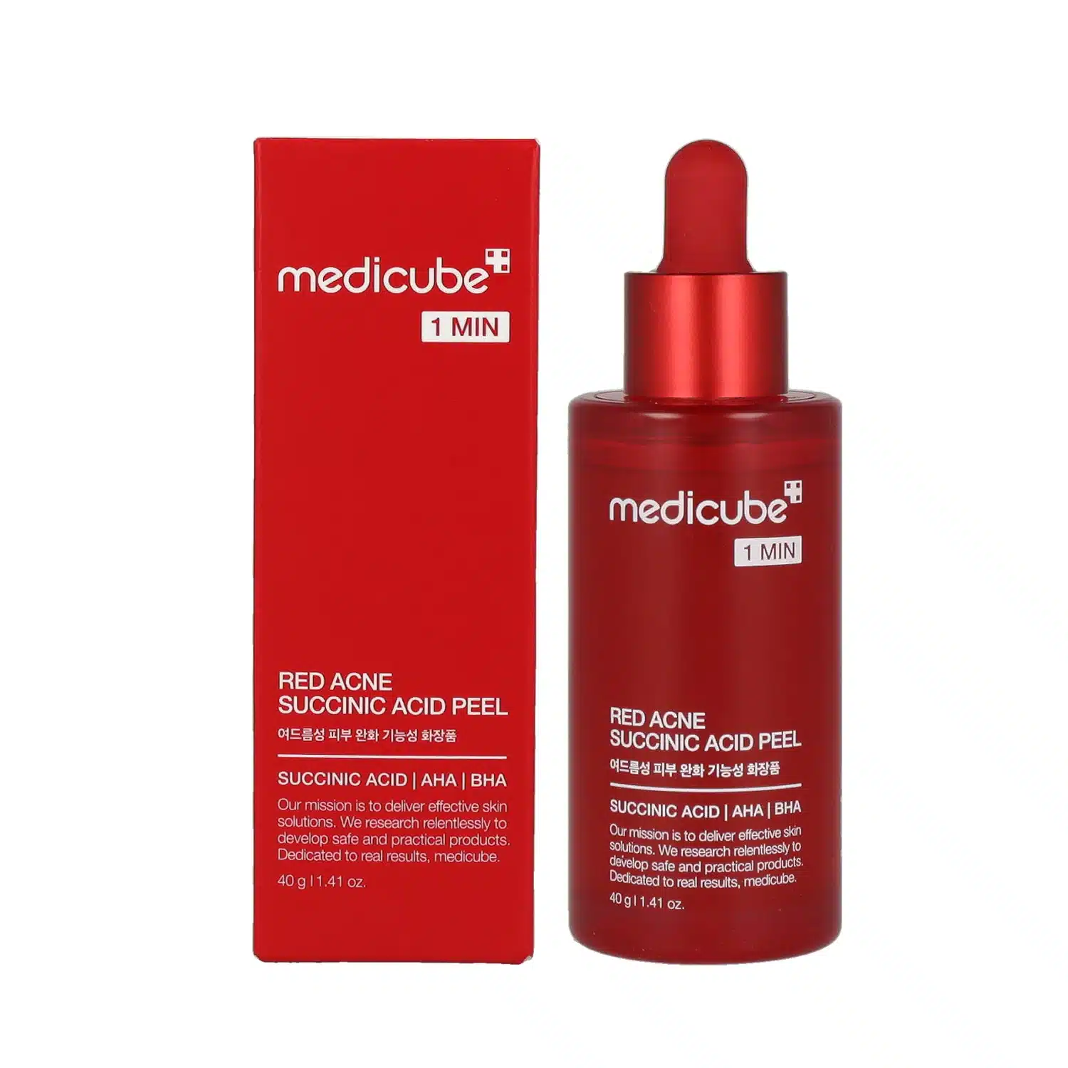  Medicube 1Min Red Acne Succinic Acid Peel 40G - produit parapharmaceutique authentique | Parapharmacie Si Ahmed