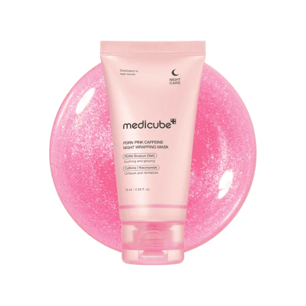  Medicube Pdrn Pink Caffeine Night Mask - produit parapharmaceutique authentique | Parapharmacie Si Ahmed