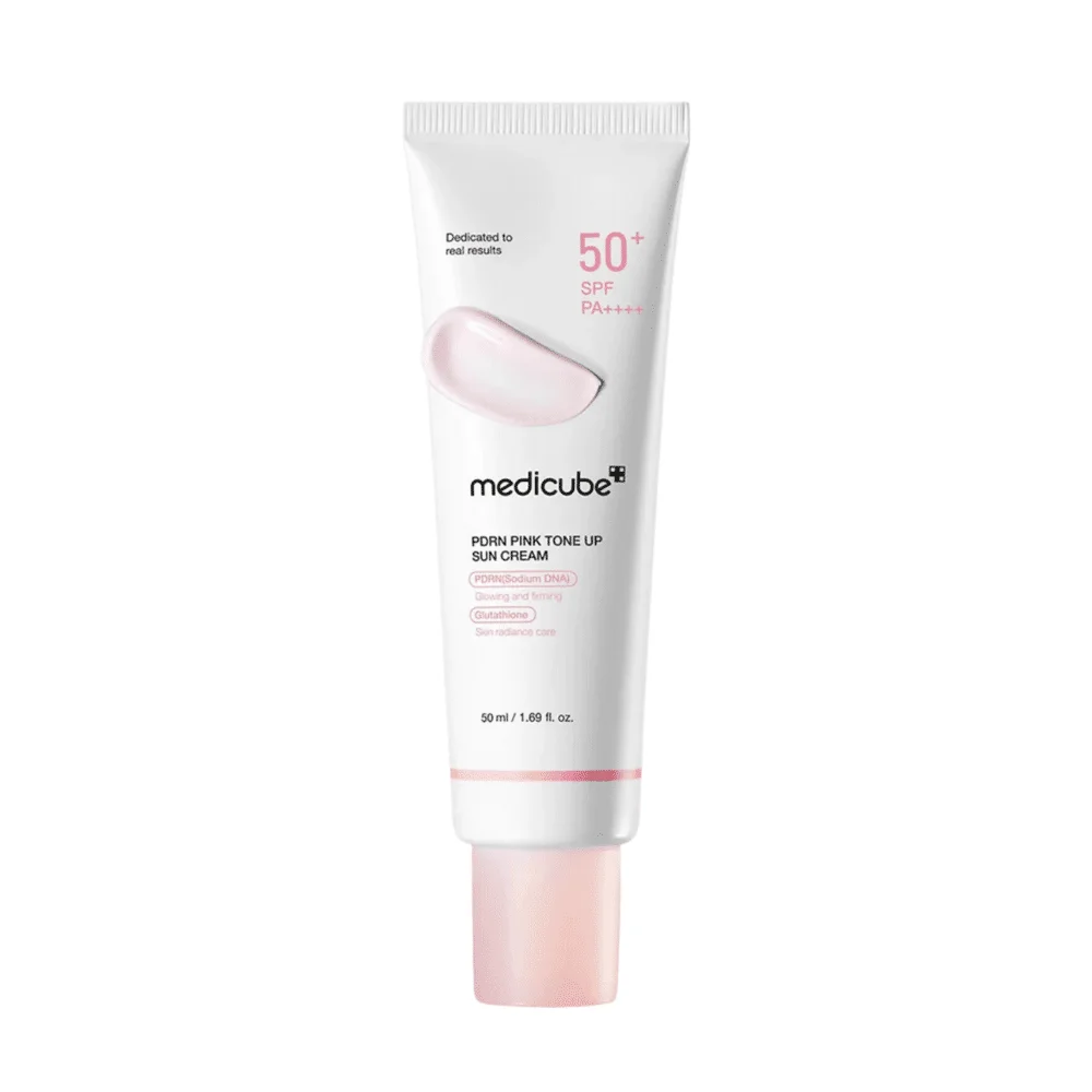 Medicube Pdrn Pink Tone Up Sun Cream 50Ml - produit parapharmaceutique authentique | Parapharmacie Si Ahmed