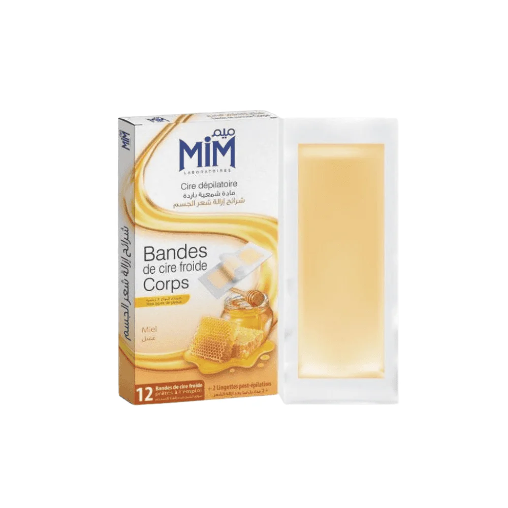  Mim Bandes De Cire Froide Corps Miel 12 Pcs - produit parapharmaceutique authentique | Parapharmacie Si Ahmed