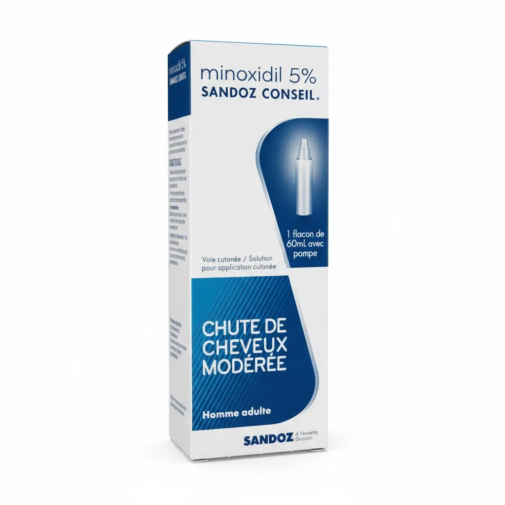 Minoxidil 5 % Sandoz 60Ml