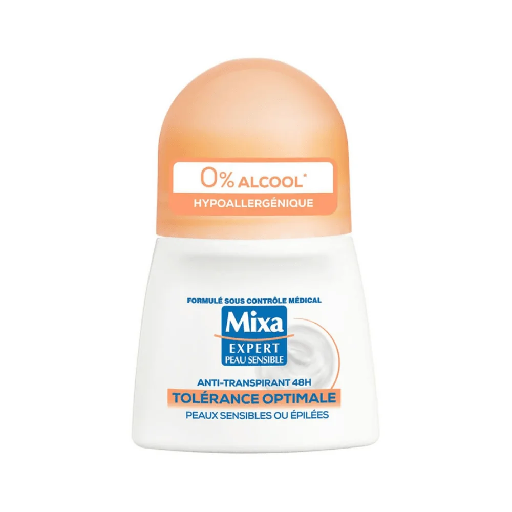 Mixa Roll On Anti Transpirant 48H Tolérance Optimale 50Ml - produit parapharmaceutique authentique | Parapharmacie Si Ahmed