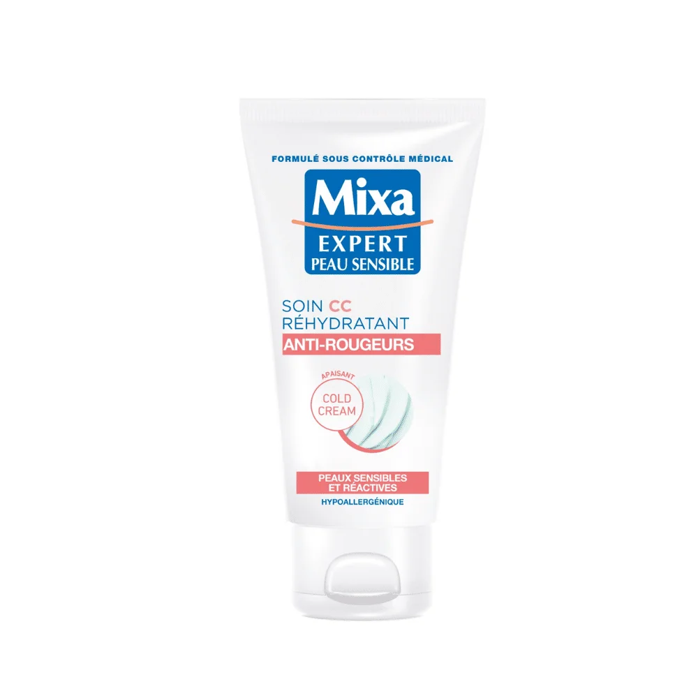  Mixa Soin Cc Re Hydratant Anti Rougeurs 50Ml - produit parapharmaceutique authentique | Parapharmacie Si Ahmed