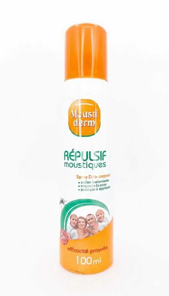 MOUSTIDERM Répulsif Moustiques Spray corporel adulte 100ML