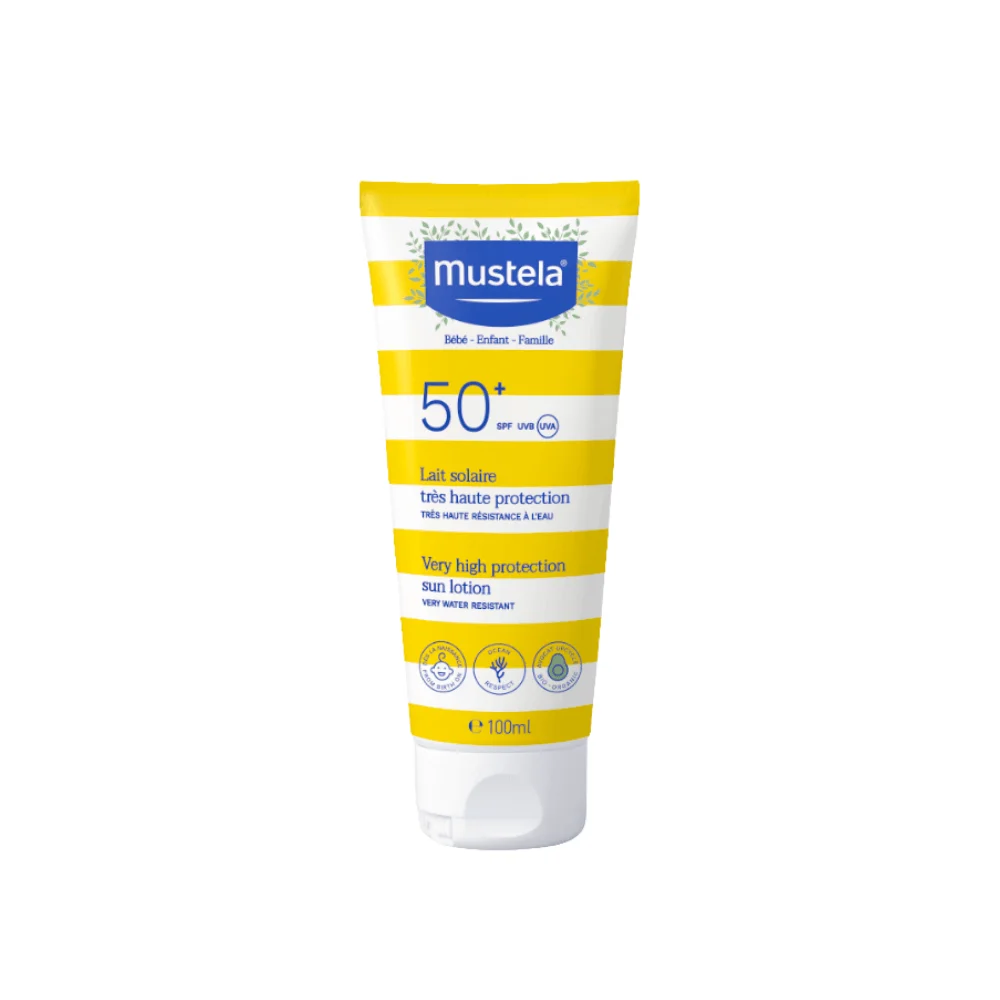  Mustela Bebe Lait Solair Spf 50+/100Ml - produit parapharmaceutique authentique | Parapharmacie Si Ahmed
