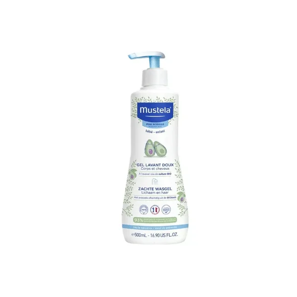  Mustela Gel Lavant Doux 500Ml - produit parapharmaceutique authentique | Parapharmacie Si Ahmed