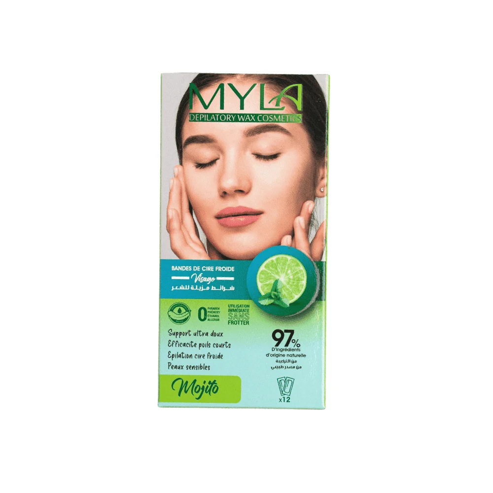  Myla Bandes De Cire Froide Corps&Amp;Jambes Mojito 12Pcs - produit parapharmaceutique authentique | Parapharmacie Si Ahmed