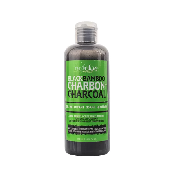 Nataloe Black Bamboo Charbon Gel Nettoyant 250 ml