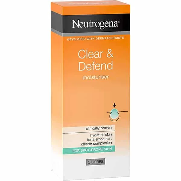  Neutrogena Clear&Amp;Defend Moisturiser - produit parapharmaceutique authentique | Parapharmacie Si Ahmed