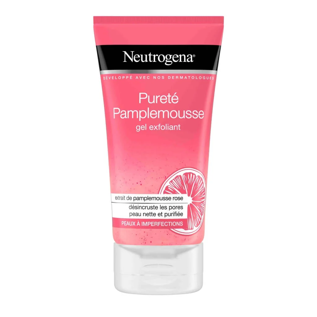  Neutrogena Pureté Pamplemousse Gel Exfoliant 150Ml - produit parapharmaceutique authentique | Parapharmacie Si Ahmed