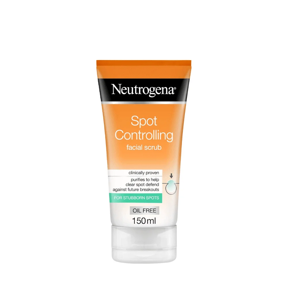  Neutrogena Spot Controlling Facial Scrub 150Ml - produit parapharmaceutique authentique | Parapharmacie Si Ahmed
