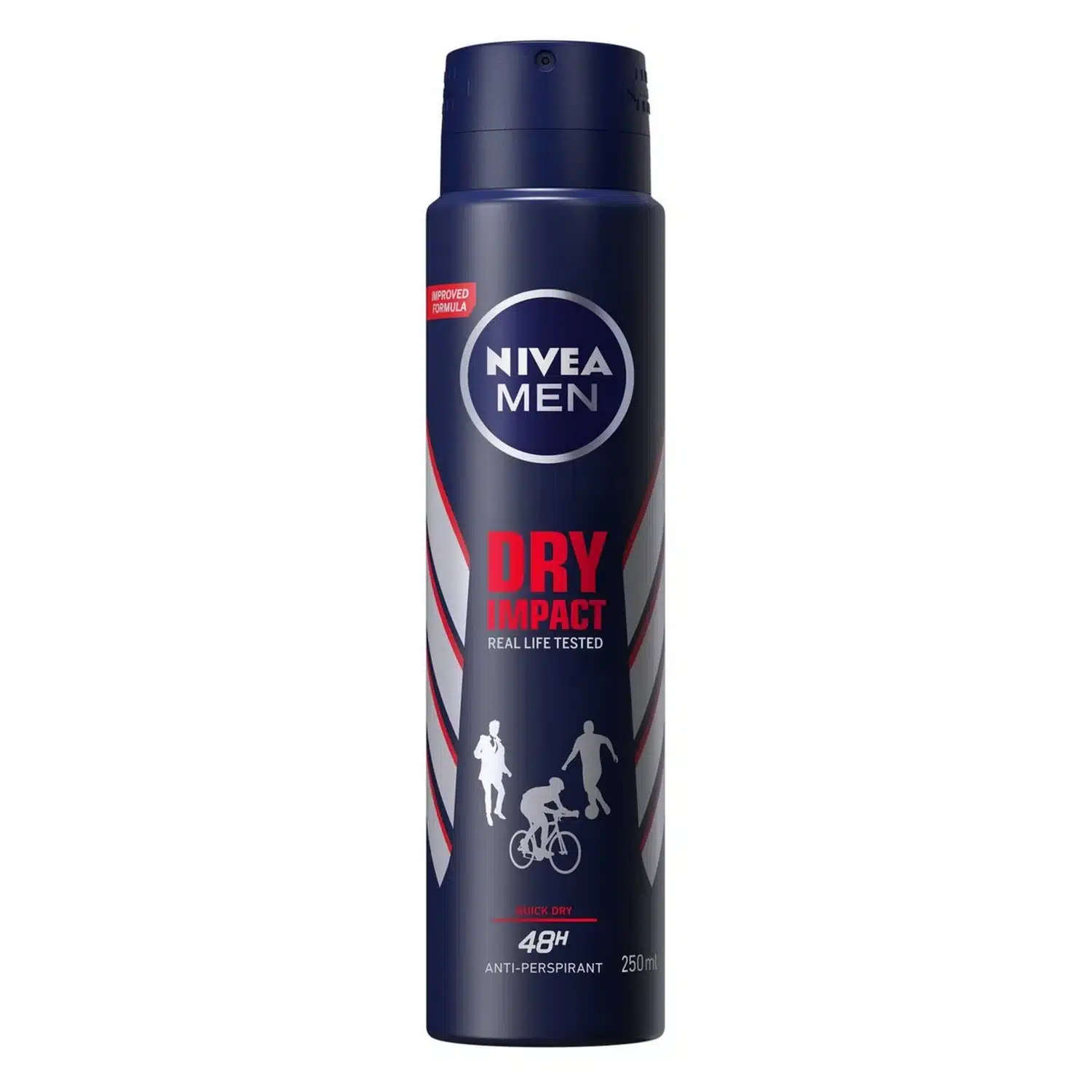  Nivea Men Dry Impact Deo 250Ml - produit parapharmaceutique authentique | Parapharmacie Si Ahmed