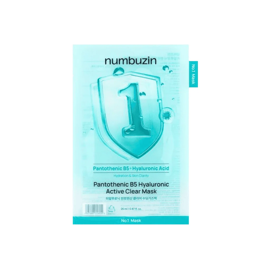  Numbuzin 1 Pantothenic B5 Hyaluronic Acid Clear Mask 26Ml - produit parapharmaceutique authentique | Parapharmacie Si Ahmed